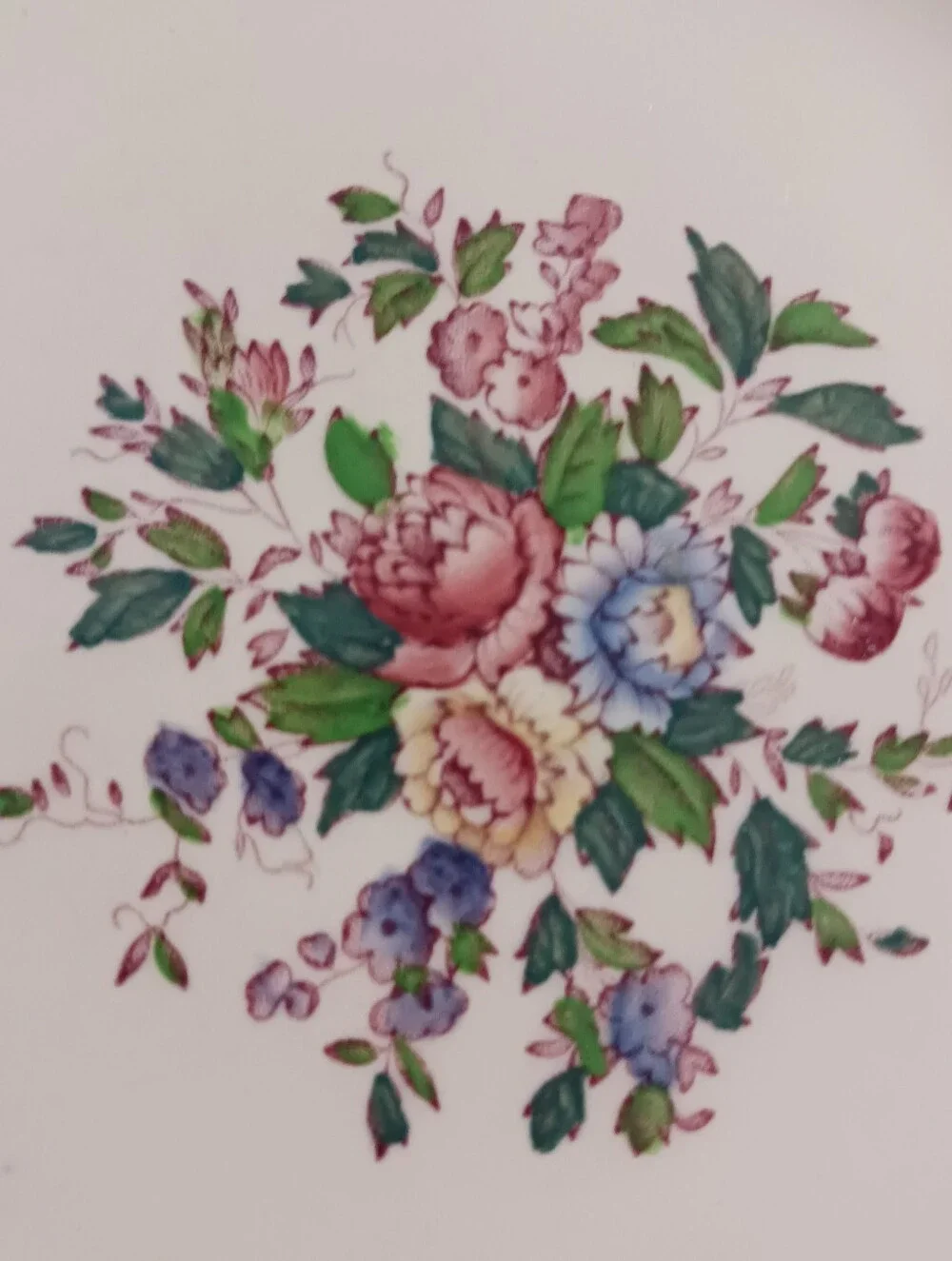 Two Wedgwood Swansea Luncheon Plates, Vintage 1960s English Porcelain